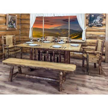 Montana Glacier Country Trestle Base Dining Table