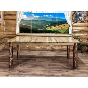 Extendable Log Dining Table | Extends to 84"