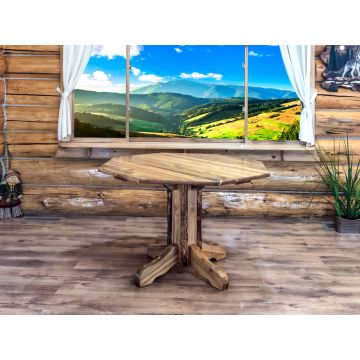 Glacier Country Pedestal Dining Table (octagon)