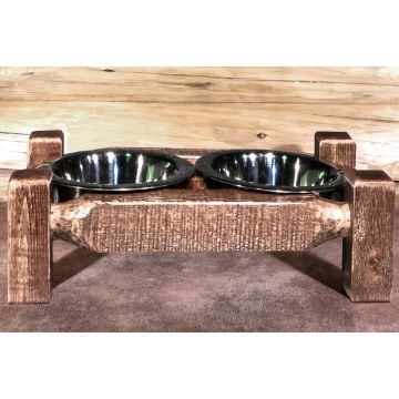 Small Rustic Pet Feeder