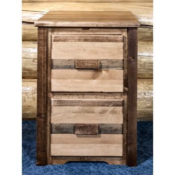 Homestead Rough Sawn Two Drawer File Cabinet