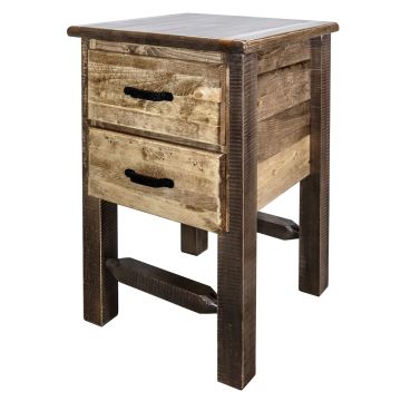 Homestead Rough Sawn 2 Drawer Nightstand