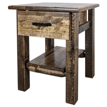 Homestead Rough Sawn 1 Drawer Nightstand 
