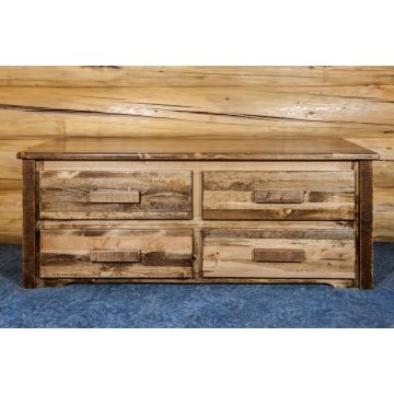 Homestead Rough Sawn 4 Drawer Sitting Chest