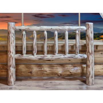 Montana Classic Log Spindle Headboard--Unfinished