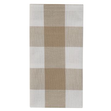 Rustic Natural Checkered Cloth Napkins