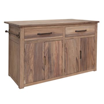 Natural Parota Kitchen Island
