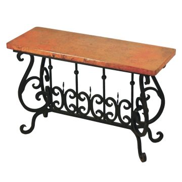 New Orleans Hammered Copper Sofa Tables