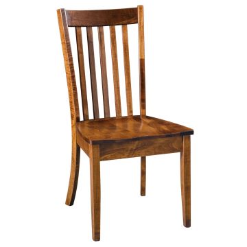 Newport Single Bend Dining Chair - Lite Asbury Finish