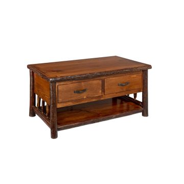 New West Missoula Rustic 2 Drawer Coffee Table 