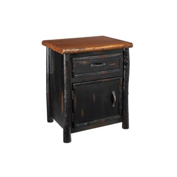 New West Red Lodge 1 Door & Drawer Nightstand 