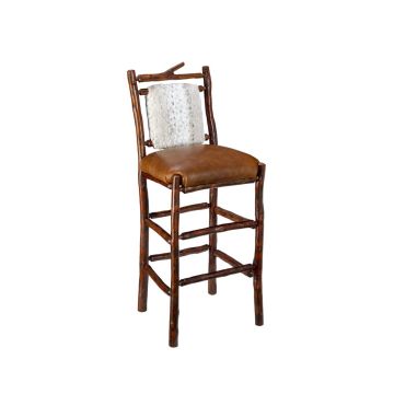 New West Whitefish Rustic Upholstered Bar Stool 