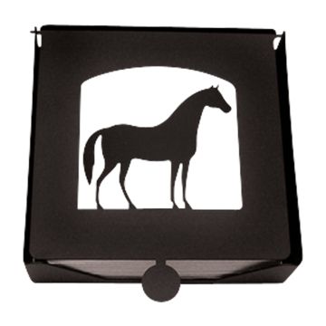Village Wrought Iron Horse 2 Piece Napkin Holder