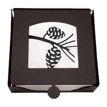 Village Wrought Iron Pinecone 2 Piece Napkin Holder