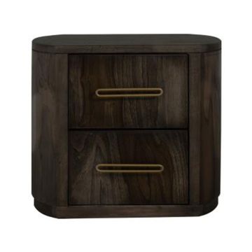 Black Balam 2 Drawer Nightstand