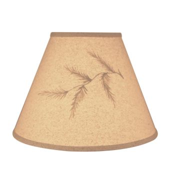 Rustic Pine Needle Silhouette Lampshade