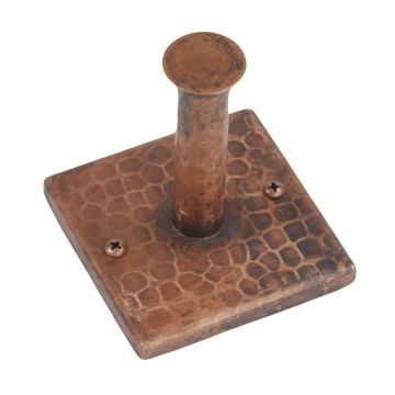 Oil Rubbed Bronze Hammered Copper Single Wall Hook