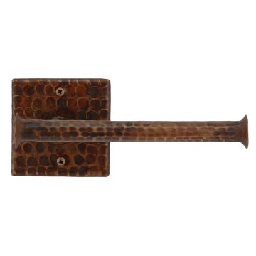 Hand Hammered Copper Tissue Paper Holder Closeup
