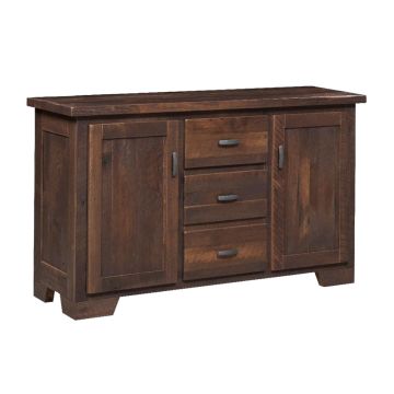 Oxford Square 3 Drawer Barn Wood Buffet - Provincial Finish