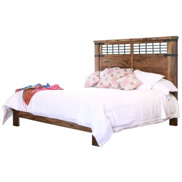 Parota Industrial Barnwood Bed