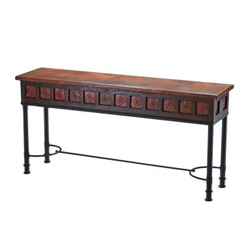 Patti Hammered Copper Alma Console Table