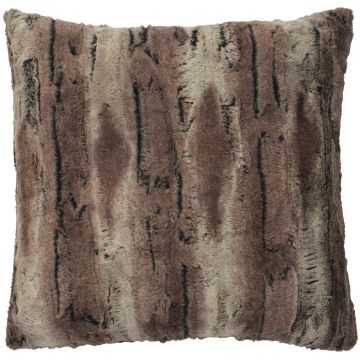 Pewter Fox Cuddle Fur Decor Pillow