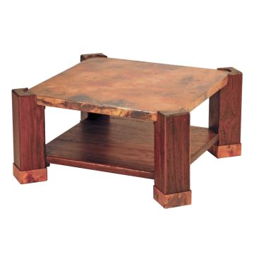 Phoenix Hammered Copper Coffee Table