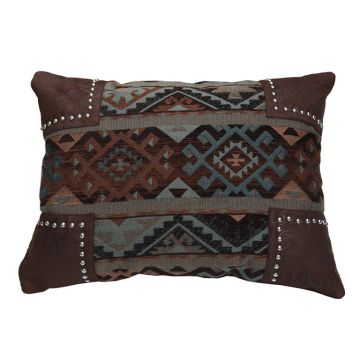 Navajo Scalloped Chenille Geometric Pillow