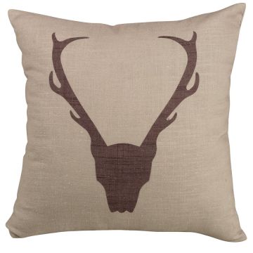 Antler Print Accent Pillow 