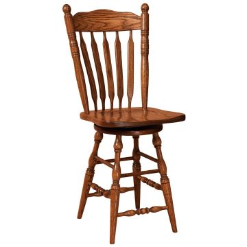 Post Paddle Spindle Bar Stool - Swivel