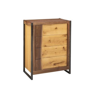Powder Mountain 4 Drawer Walnut Chest