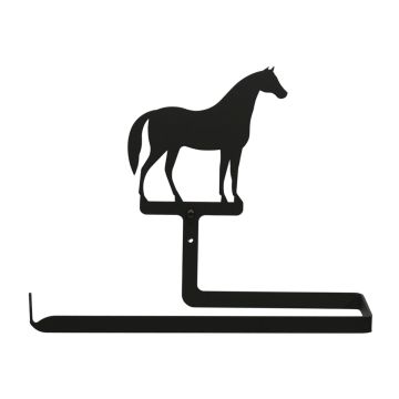 Village Wrought Iron Horse - Paper Towel Stand