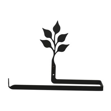 Wrought Iron Leaf Paper Towel Holder