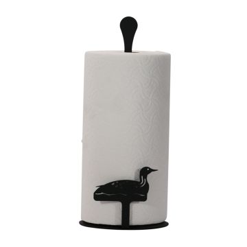 Wrought Iron Loon Paper Towel Stand