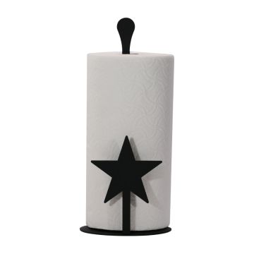 Wrought Iron Star Paper Towel Stand