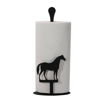 Wrought Iron Horse Paper Towel Stand