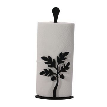 Wrought Iron Acorn Paper Towel Stand