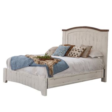 Pueblo White Farmhouse Bed