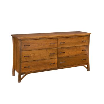 Rainbow Falls 6 Drawer Rustic Dresser 