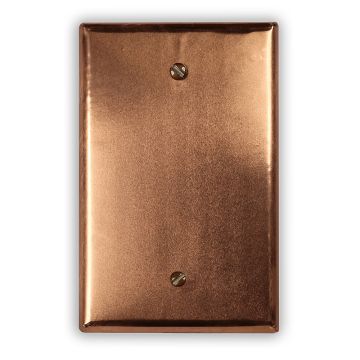 Raw Copper 1 Blank Copper Switch Plate