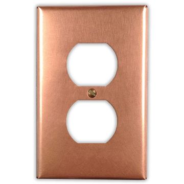 Raw Copper 1 Outlet Copper Switch Plate