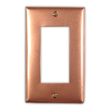 Raw Copper 1 Rocker/GFI Copper Switch Plate