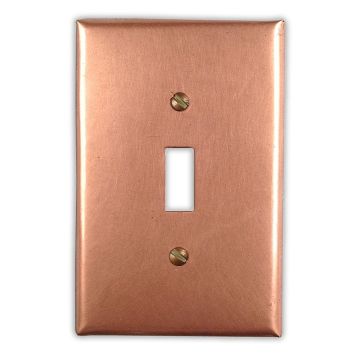 Raw Copper 1 Toggle Copper Switch Plate