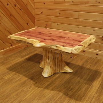 Rust Valley Red Cedar Stump Coffee Table