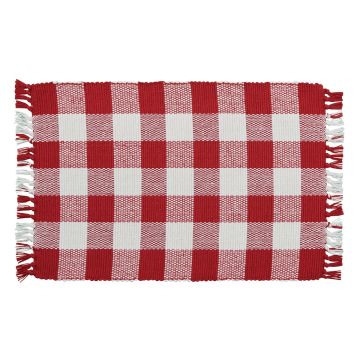 Red & Cream Checkered Placemats