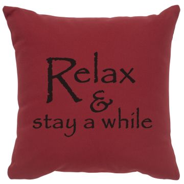 Relax Image Decor Pillow - Brick Cotton