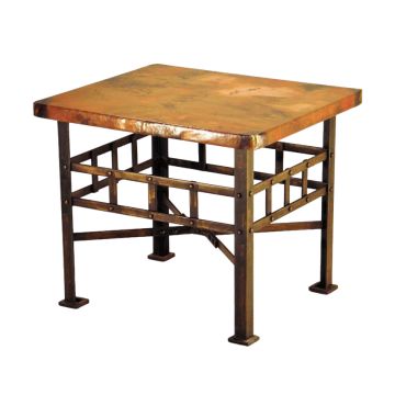 Remaches Hammered Copper End Table