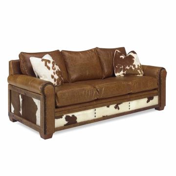 Remington Open Upholstered Sofa - Oak