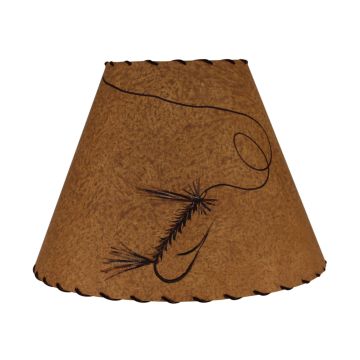 Rustic Brown Fly Fishing Lampshade