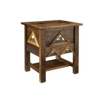 Rocky Mountain Barnwood 1 Drawer Nightstand